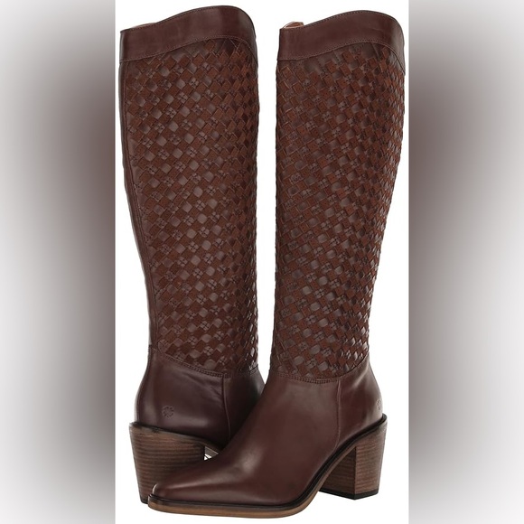 New Lucky Brand Brown Abeny Cut-Out Knee-High Boot Women’s 5 - Picture 1 of 5